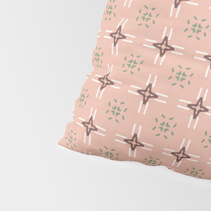 Crossroads Geometric Peach Multi Pillow Sham Gallery Image 4