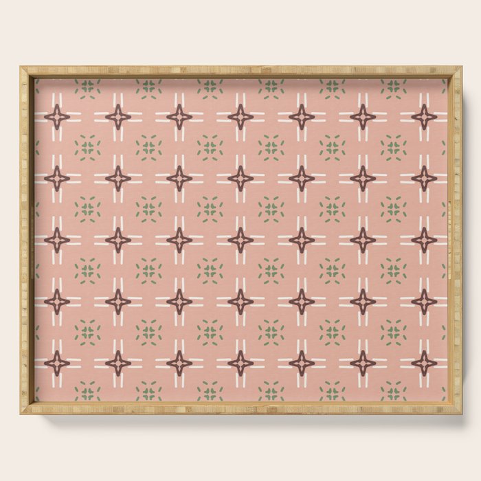 Crossroads Geometric Peach Multi Serving Tray Gallery Image 1