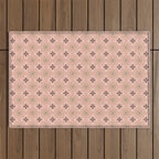 Crossroads Geometric Peach Multi Outdoor Rug Gallery Image 1