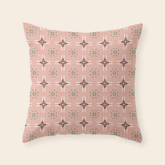 Crossroads Geometric Peach Multi Throw Pillow Gallery Image 6