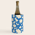 Abstract blue organic shape pattern Wine Chiller Gallery Image 3