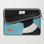 Cat and Goldfish Laptop Sleeve Gallery Image 2