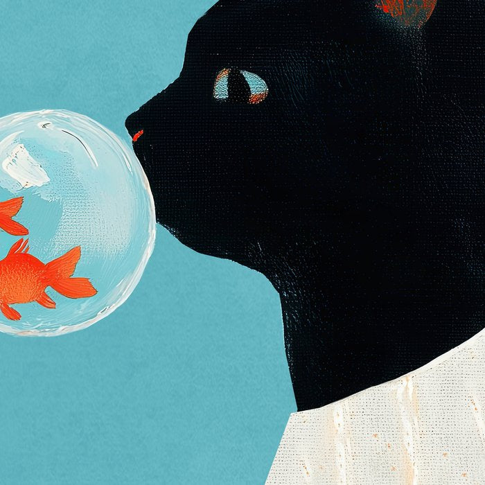 Cat and Goldfish Coffee Mug Gallery Image 2