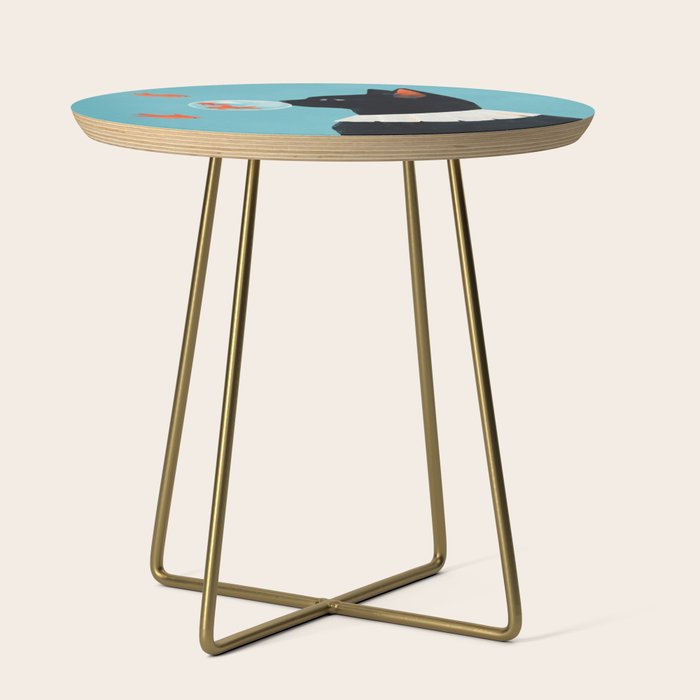Cat and Goldfish Side Table Gallery Image 1