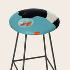 Cat and Goldfish Stool Gallery Image 2
