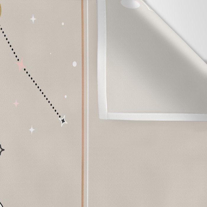 Aquarius Zodiac Sign Wall Tapestry Gallery Image 3