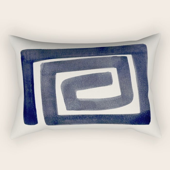 Blue Secret Rectangular Pillow Gallery Image 2