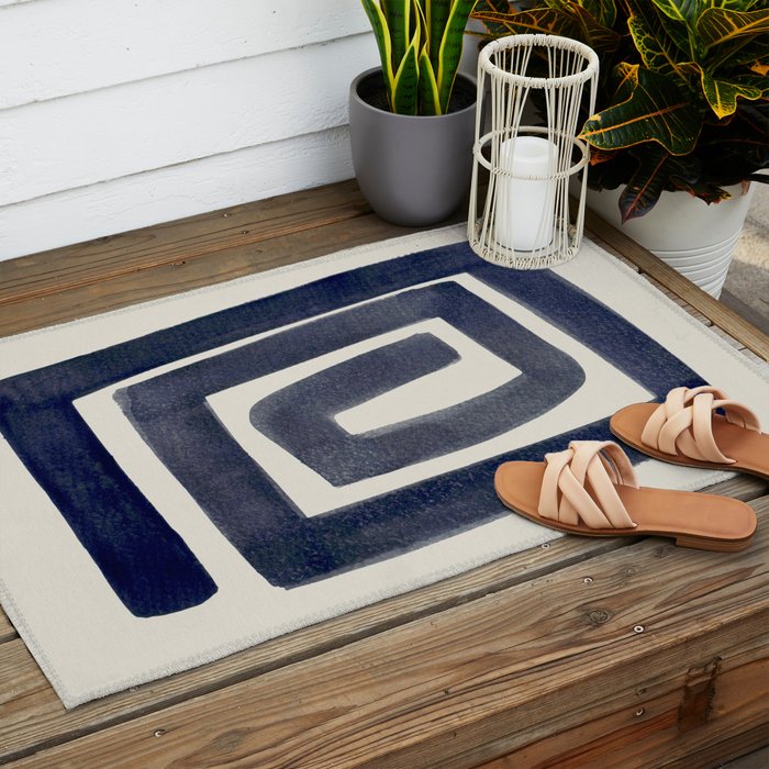 Blue Secret Outdoor Rug Gallery Image 2
