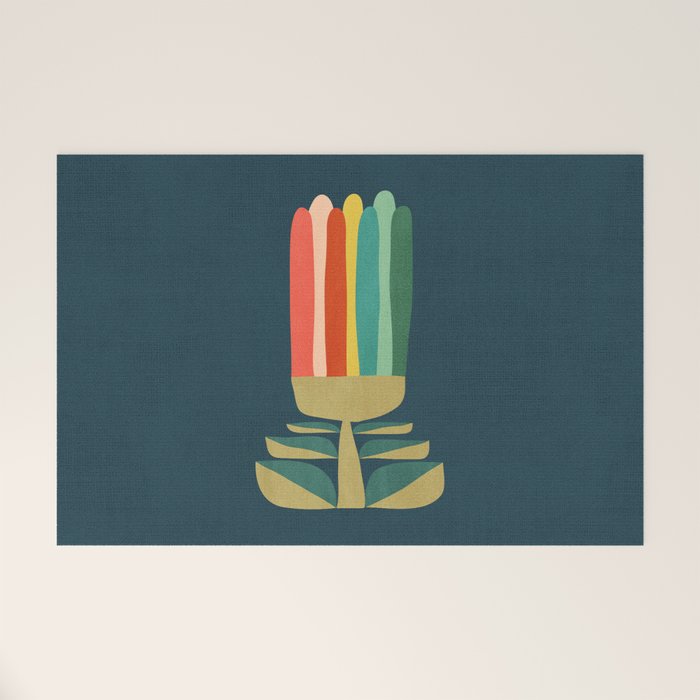 Little rainbow flower Welcome Mat Gallery Image 1