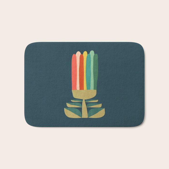 Little rainbow flower Bath Mat Gallery Image 1