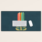 Little rainbow flower Desk Mat Gallery Image 1
