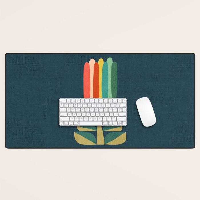 Little rainbow flower Desk Mat Gallery Image 1