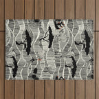 Wildlife Safari Savannah black ´n white Outdoor Rug Gallery Image 1