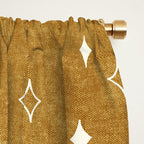 moon and stars - mustard Window Curtain Gallery Image 2