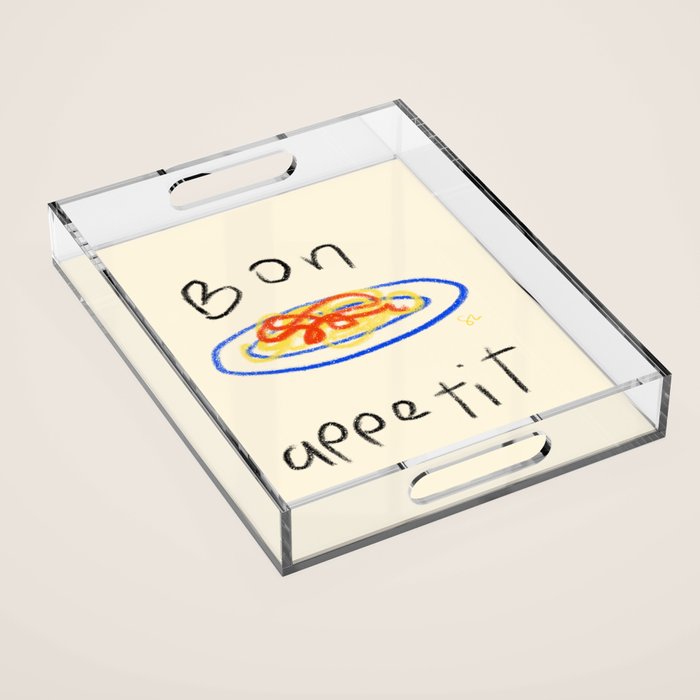 Bone Apple Tea Acrylic Tray Gallery Image 1