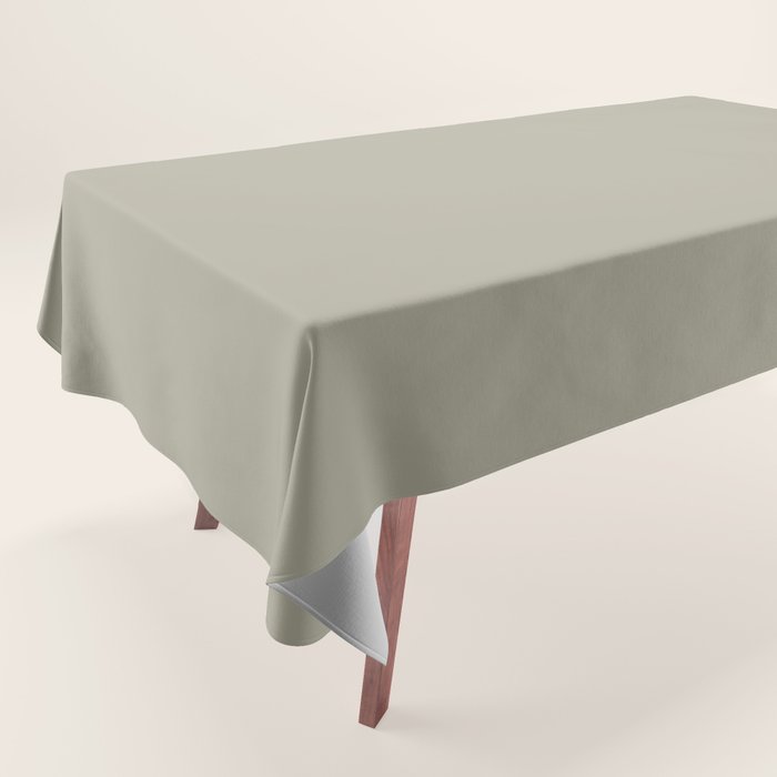 Neutral Mushroom Solid Color Tablecloth Gallery Image 1