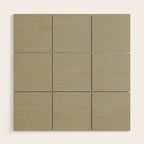 Neutral Mushroom Solid Color Wood Wall Art Gallery Image 1