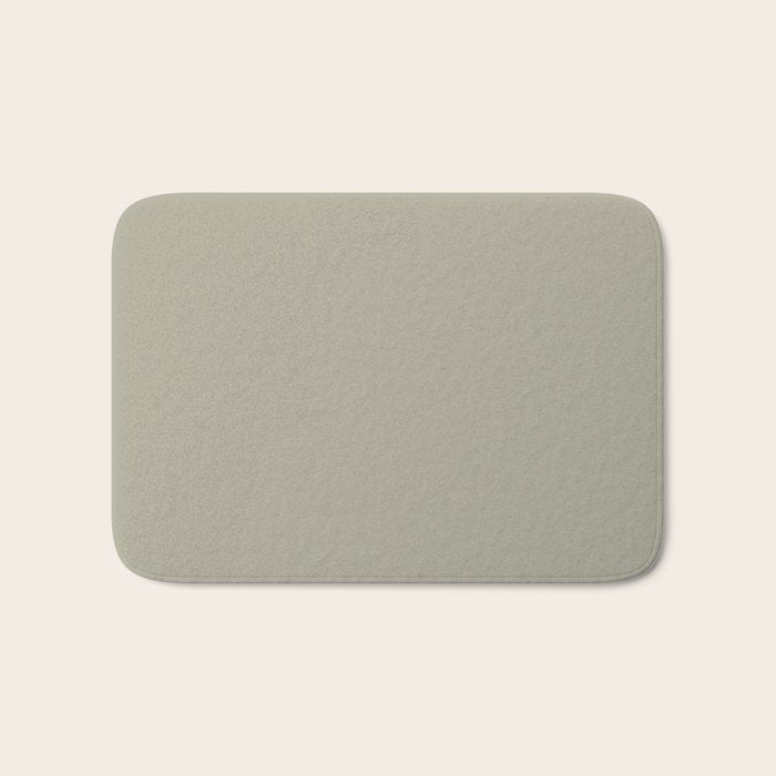 Neutral Mushroom Solid Color Bath Mat Gallery Image 1