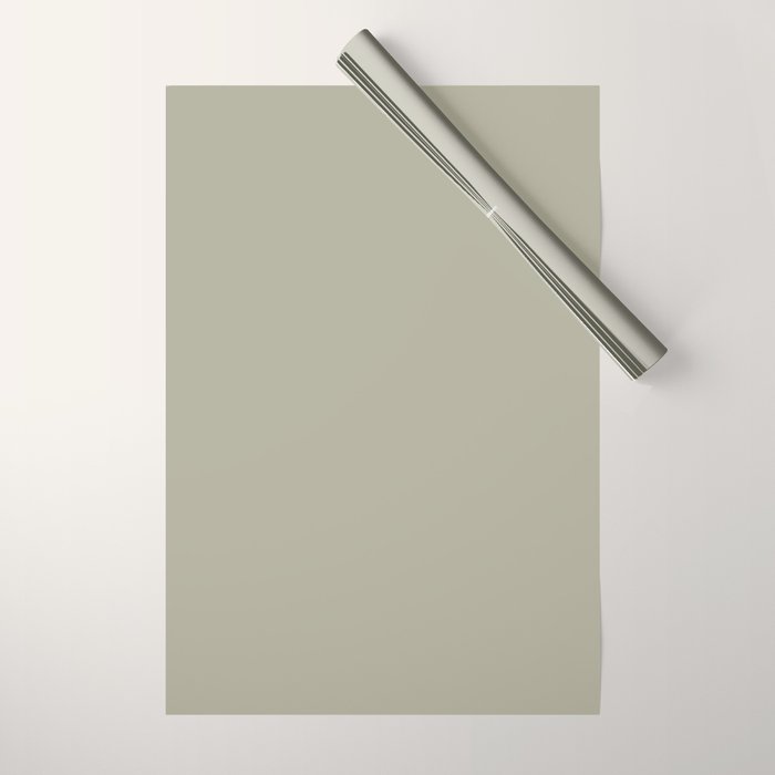 Neutral Mushroom Solid Color Wrapping Paper Gallery Image 1