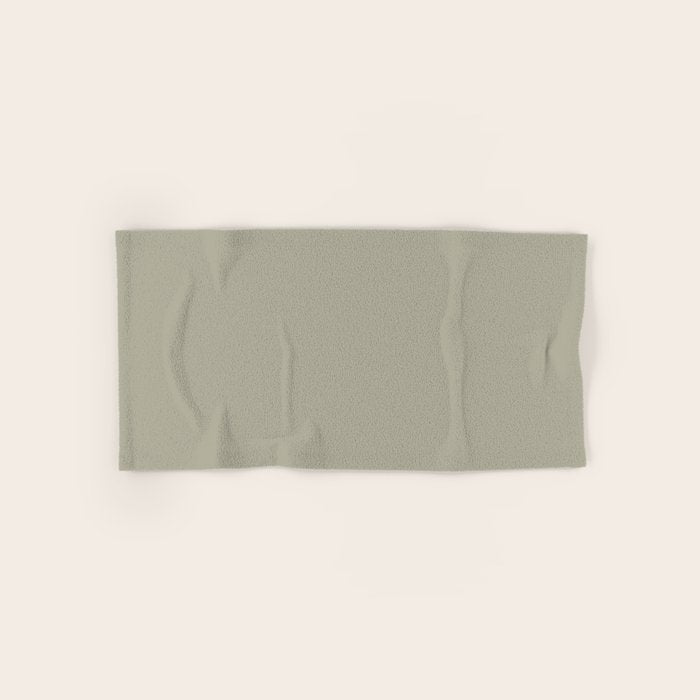 Neutral Mushroom Solid Color Bath Towel Gallery Image 1