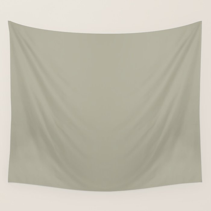 Neutral Mushroom Solid Color Wall Tapestry Gallery Image 4
