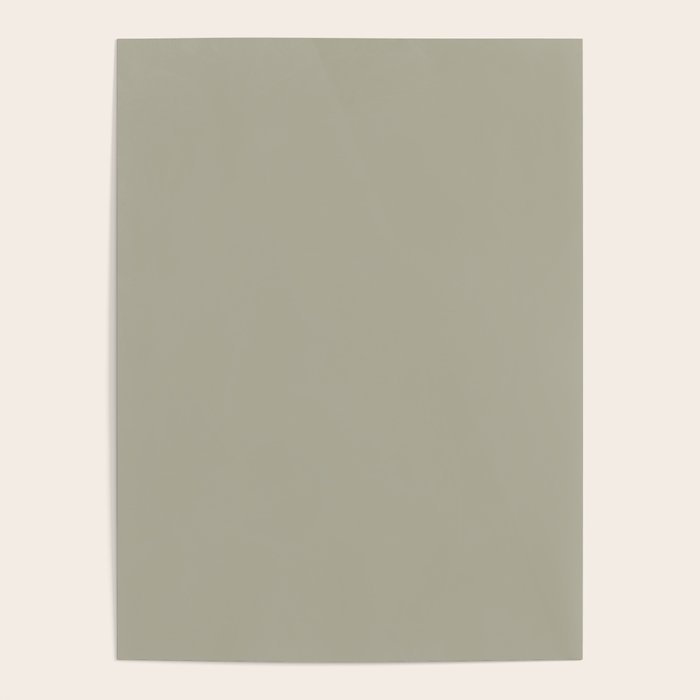 Neutral Mushroom Solid Color Poster Gallery Image 4