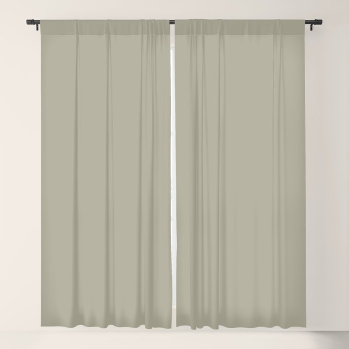 Neutral Mushroom Solid Color Window Curtain Gallery Image 1