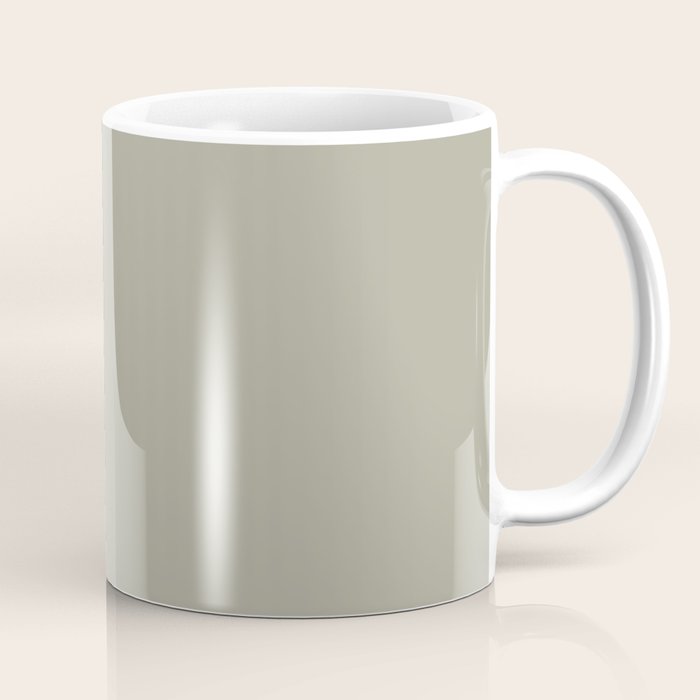 Neutral Mushroom Solid Color Coffee Mug Gallery Image 1