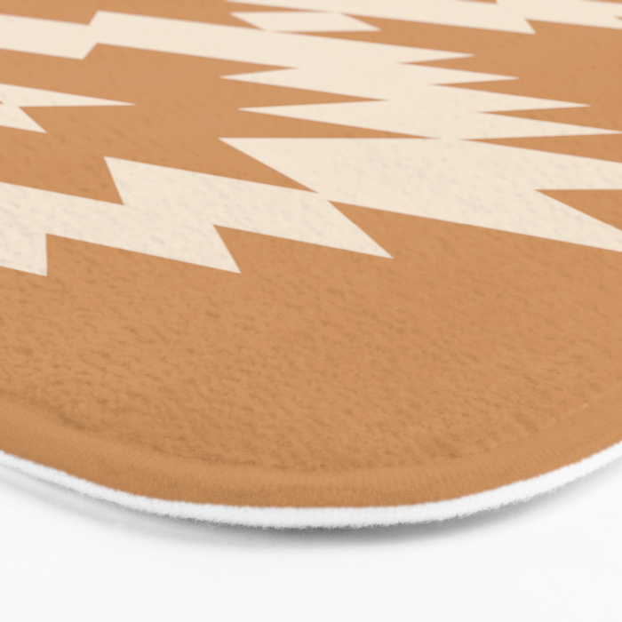 Southwestern Minimalism - Desert Orange Bath Mat Gallery Image 3