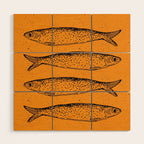 Sardine Fish Wood Wall Art Gallery Image 1