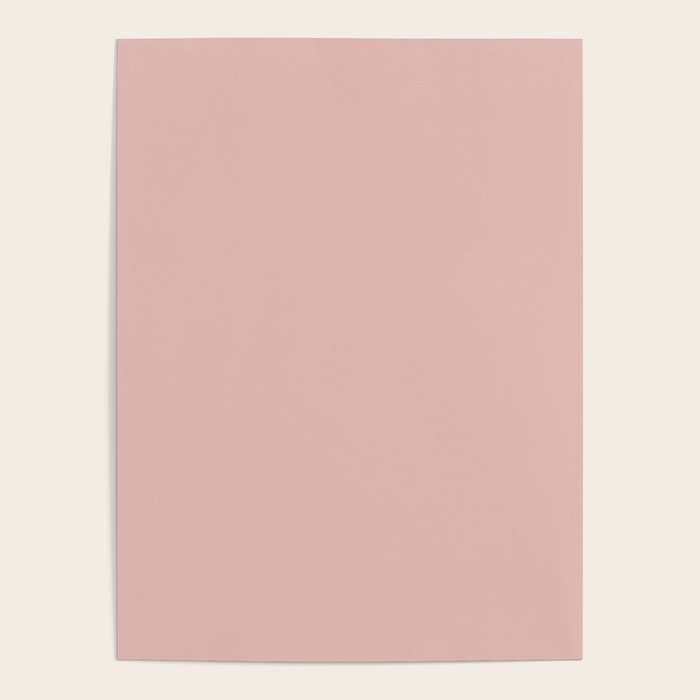 Solid Color Rose Gold Pink Poster Gallery Image 4
