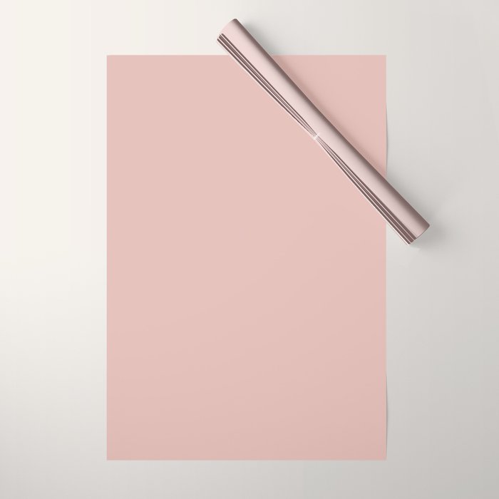 Solid Color Rose Gold Pink Wrapping Paper Gallery Image 1