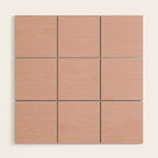 Solid Color Rose Gold Pink Wood Wall Art Gallery Image 1