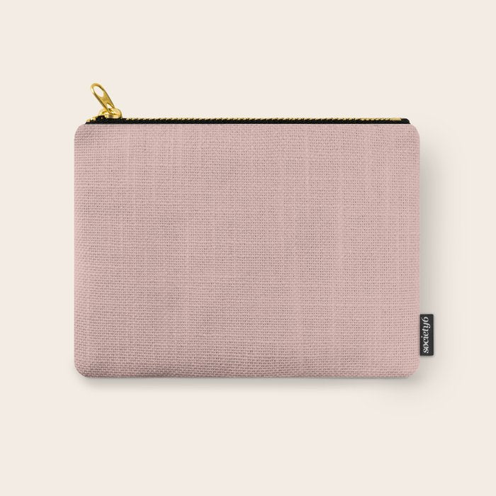 Solid Color Rose Gold Pink Carry All Pouch Gallery Image 1