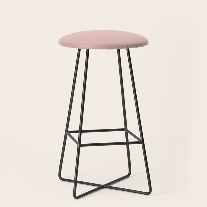 Solid Color Rose Gold Pink Stool Gallery Image 1