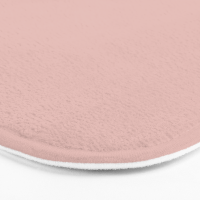 Solid Color Rose Gold Pink Bath Mat Gallery Image 3