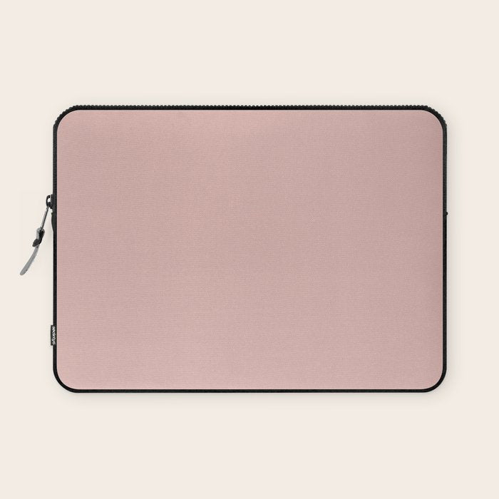Solid Color Rose Gold Pink Laptop Sleeve Gallery Image 1