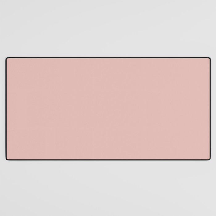 Solid Color Rose Gold Pink Desk Mat Gallery Image 3