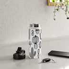 Cactus plant doodle art pattern Water Bottle Gallery Image 4
