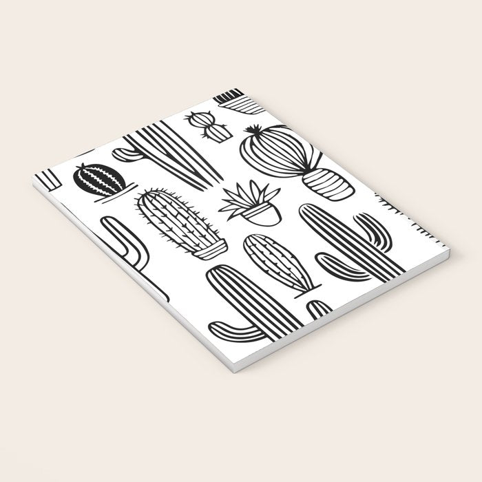 Cactus plant doodle art pattern Notebook Gallery Image 3