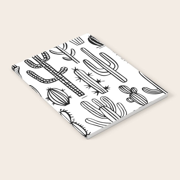 Cactus plant doodle art pattern Notebook Gallery Image 2