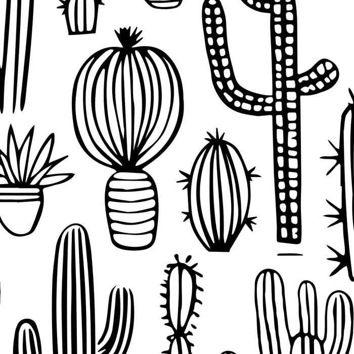 Cactus plant doodle art pattern Coffee Mug Gallery Image 2