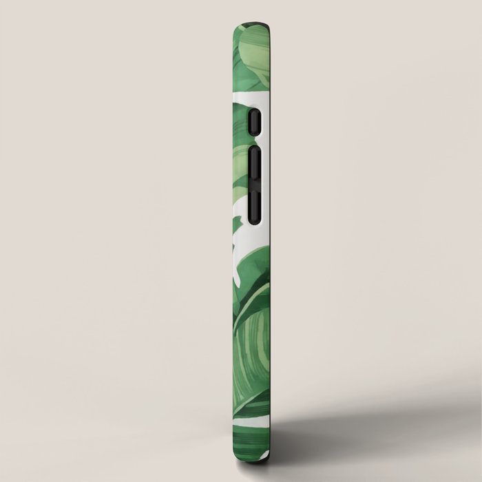 Tropical banana leaves iPhone Case Gallery Image 2