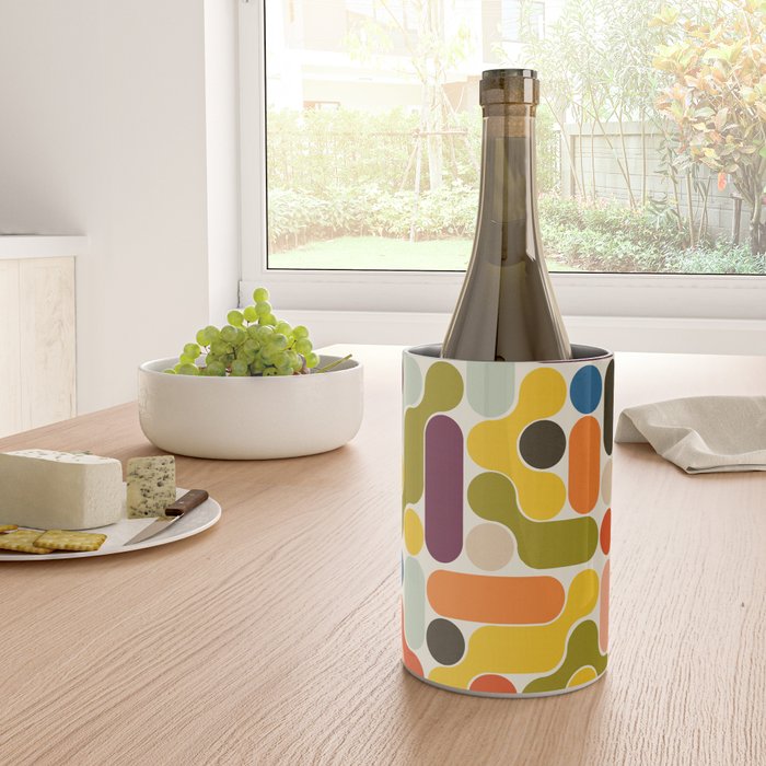 Mid Century Vivid Abstract Wine Chiller Gallery Image 4