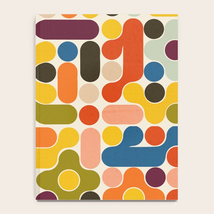 Mid Century Vivid Abstract Notebook Gallery Image 4