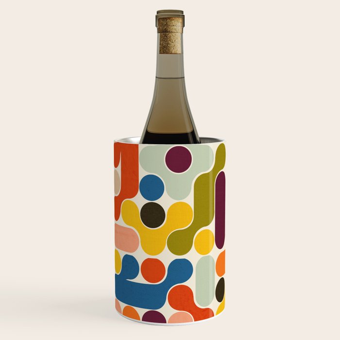 Mid Century Vivid Abstract Wine Chiller Gallery Image 2
