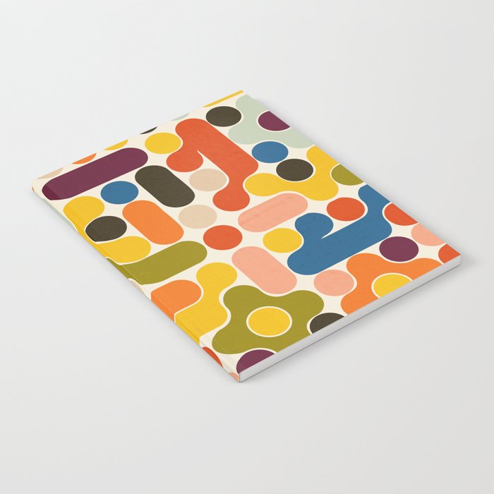 Mid Century Vivid Abstract Notebook Gallery Image 2