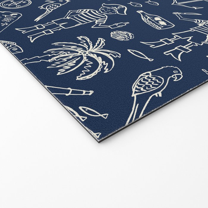 Pirate Play - Blue Welcome Mat Gallery Image 2