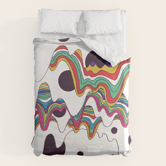 Psychedelic Planet Duvet Cover Gallery Image 1