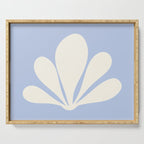 Tropical Plant Minimalism - Blue Serving Tray Gallery Image 1
